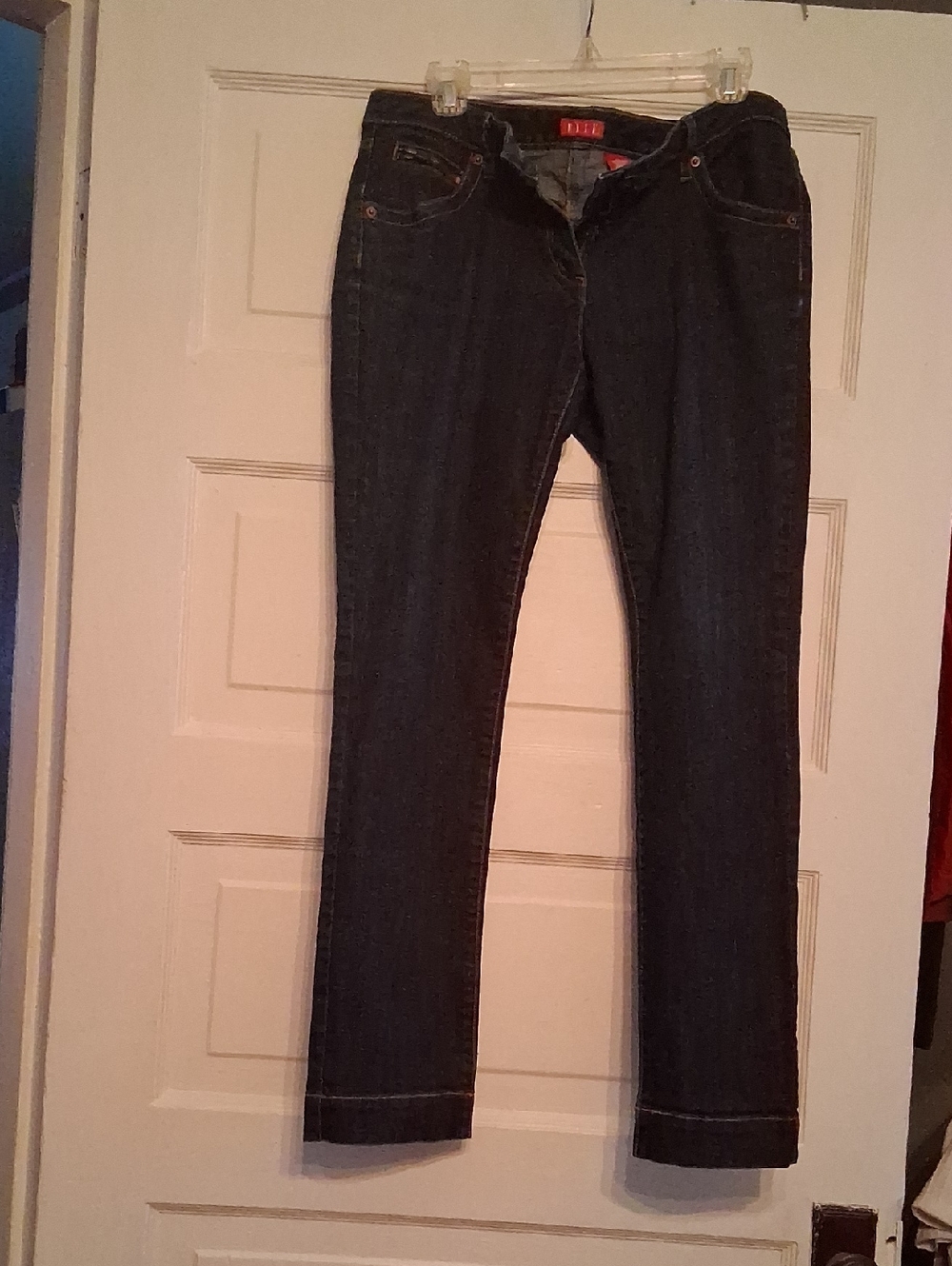 Elle Women's Dark Indigo Skinny Jeans 29 Inseam
